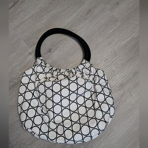 Black and White Patterned Women's Purse Bag